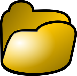 Open Yellow Folder Clip Art